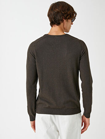 Basic Triko Kazak Bisiklet Yaka Dar Kesim