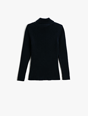 Basic Balıkçı Yaka Kazak Ribanalı