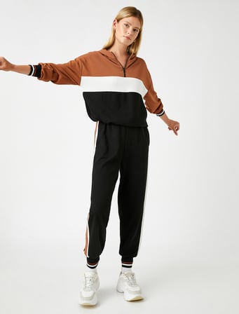 Jogger Eşofman Altı Şerit Detaylı