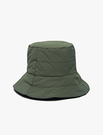 Kapitoneli Bucket Şapka Dolgulu