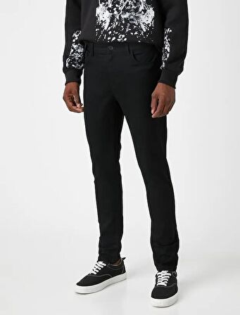 3WAM40011BD Koton Skinny Erkek Jean Pantolon SİYAH