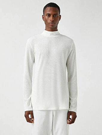 3WAM70039MK Koton Erkek Sweat EKRU