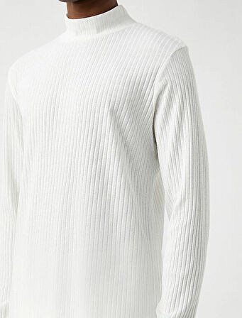 3WAM70039MK Koton Erkek Sweat EKRU