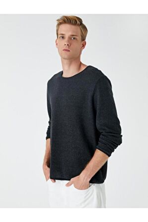 3WAM70049MK Koton Erkek Kazak ANTRASİT