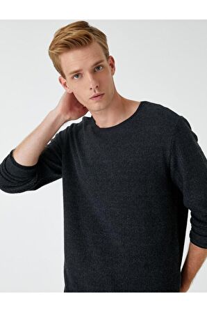 3WAM70049MK Koton Erkek Kazak ANTRASİT