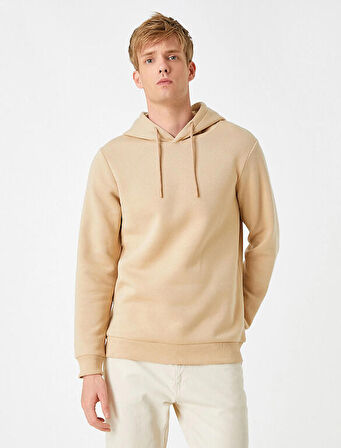 3WAM70050MK Koton Erkek Sweat BEJ