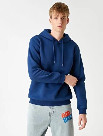 Koton Erkek Basic Kapşonlu Sweatshirt