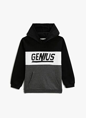 Koton Baskılı Erkek Çocuk Siyah Sweatshırt 3WKB10176TK