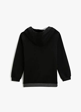 Koton Baskılı Erkek Çocuk Siyah Sweatshırt 3WKB10176TK