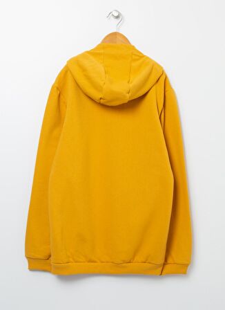Koton Hardal Erkek Çocuk Kapüşonlu Uzun Kollu Baskılı Sweatshirt 3WKB10267TK