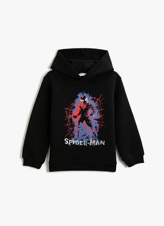 Koton Baskılı Erkek Çocuk Siyah Sweatshırt 3WKB10050TK