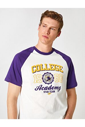 Reglan Kol Kolej Baskılı Tişört