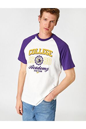 Reglan Kol Kolej Baskılı Tişört