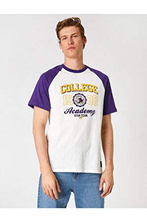 Reglan Kol Kolej Baskılı Tişört