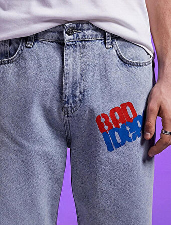 2SAM40255BD Koton Erkek Jean Pantolon AÇIK İNDİGO