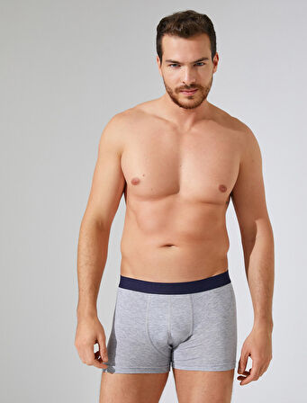 Pamuklu 3'lü Set Basic Boxer