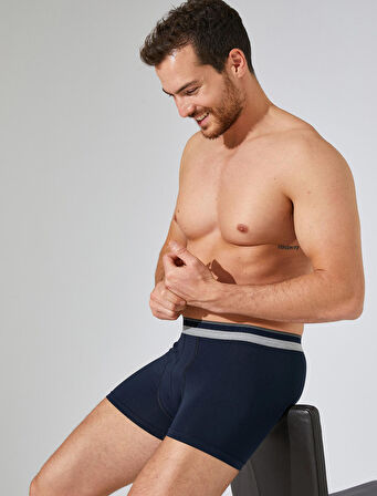 Pamuklu 3'lü Set Basic Boxer