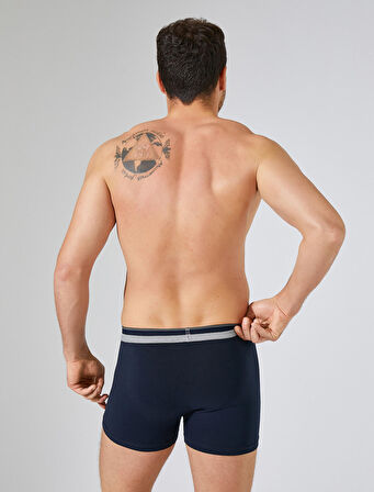 Pamuklu 3'lü Set Basic Boxer