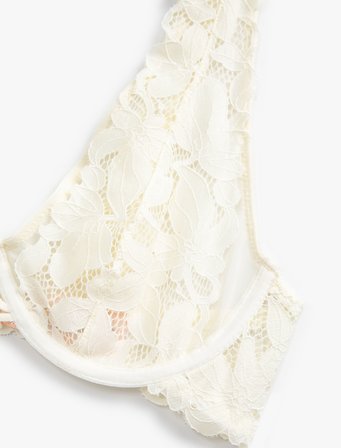 Dantel Detaylı Bridal Sütyen Balenli