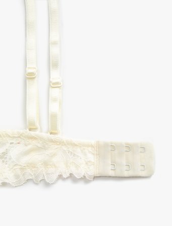 Dantel Detaylı Bridal Sütyen Balenli