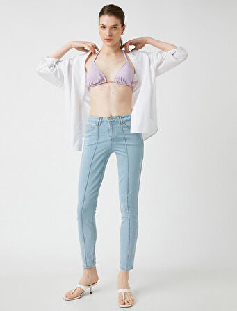 Dar Kesim Kot Pantolon - Skinny Jean