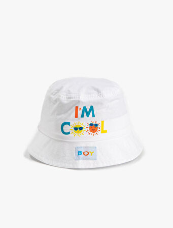 Baskılı Bucket Şapka Pamuklu Yaz Temalı