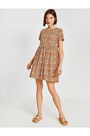 Kısa Kollu Mini Elbise