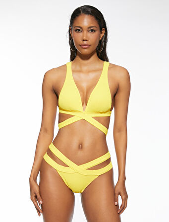 Üçgen Bikini Üstü Dokulu