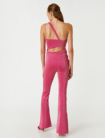 Pırıltılı Abiye Tulum Pencere Detaylı