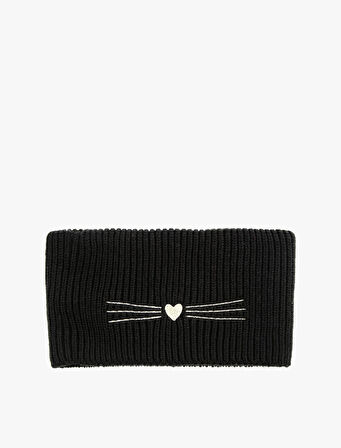 İşlemeli Örgü Boyunluk