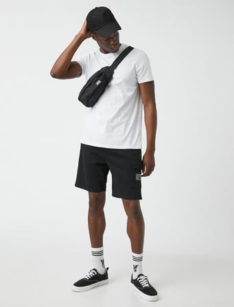 Bağcıklı Kargo Şort