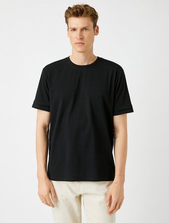 Regular Fit Bisiklet Yaka Basic Tişört