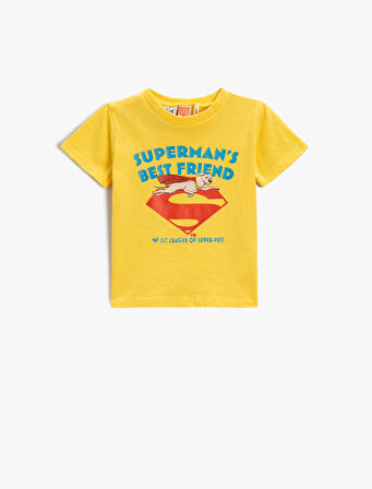 Süper Köpek Krypto Baskılı Tişört Super Pets Lisanslı