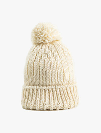 Ponpon Detaylı Bere