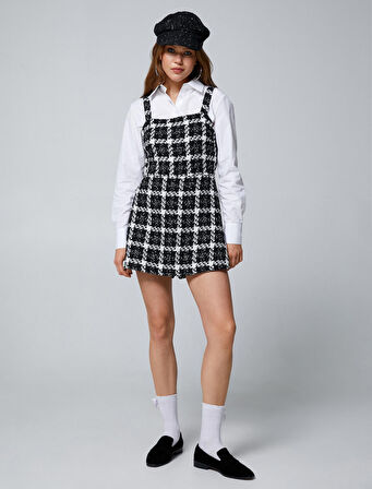 Tüvit Şort Tulum Askılı