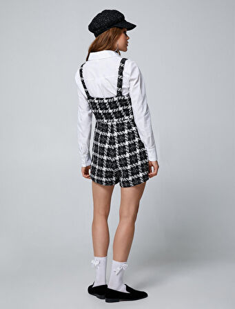 Tüvit Şort Tulum Askılı