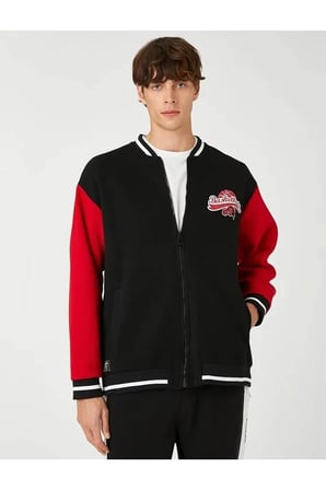 3WAM70276MK Koton Erkek Sweat SİYAH