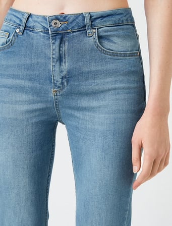 Yüksek Bel Pantolon - Slim Flare Pantolon