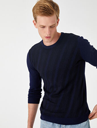 Desenli Kazak Bisiklet Yaka