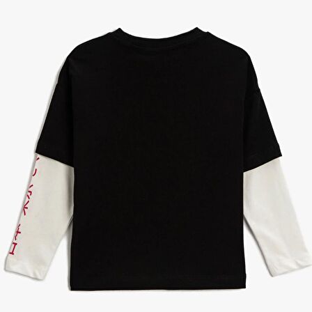 Koton Kids Kız Baskılı Sweatshirt KOTON-3WKG10193AK1712