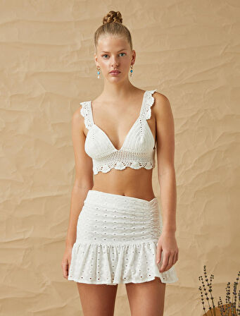 Üçgen Büstiyer Kroşe Örgü