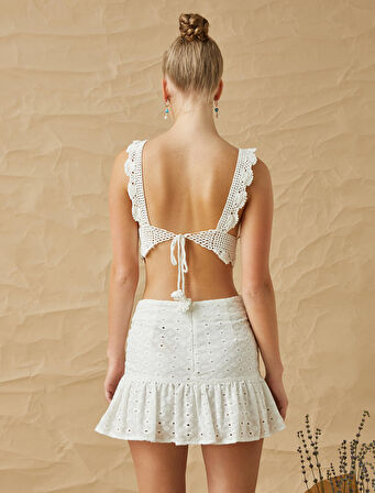 Üçgen Büstiyer Kroşe Örgü