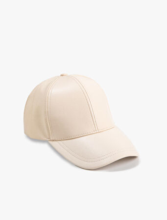 Suni Deri Cap Şapka