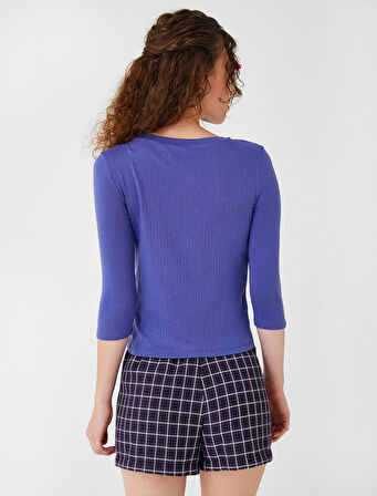 Uzun Kollu Tişört V Yaka Basic