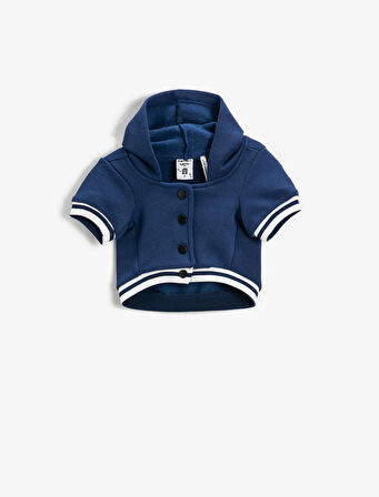 Kapüşonlu Köpek Sweatshirt Baskılı Ribanalı İçi Polarlı