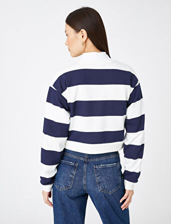 Nakışlı Kolej Sweatshirt