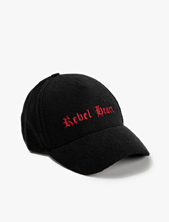 Cap Şapka Slogan İşlemeli