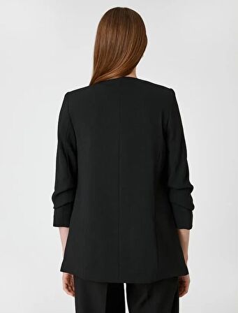3SAK50009UW Koton Kadın  Ceket SİYAH