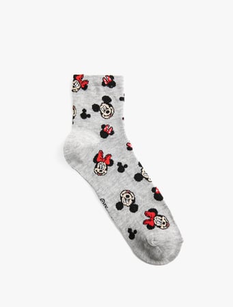 Mickey Mouse Soket Çorap Lisanslı Desenli