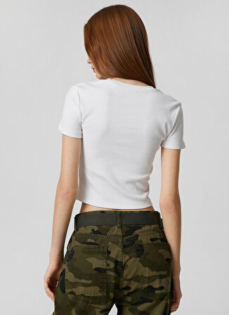 Koton T-Shirt, XS, Kırık Beyaz